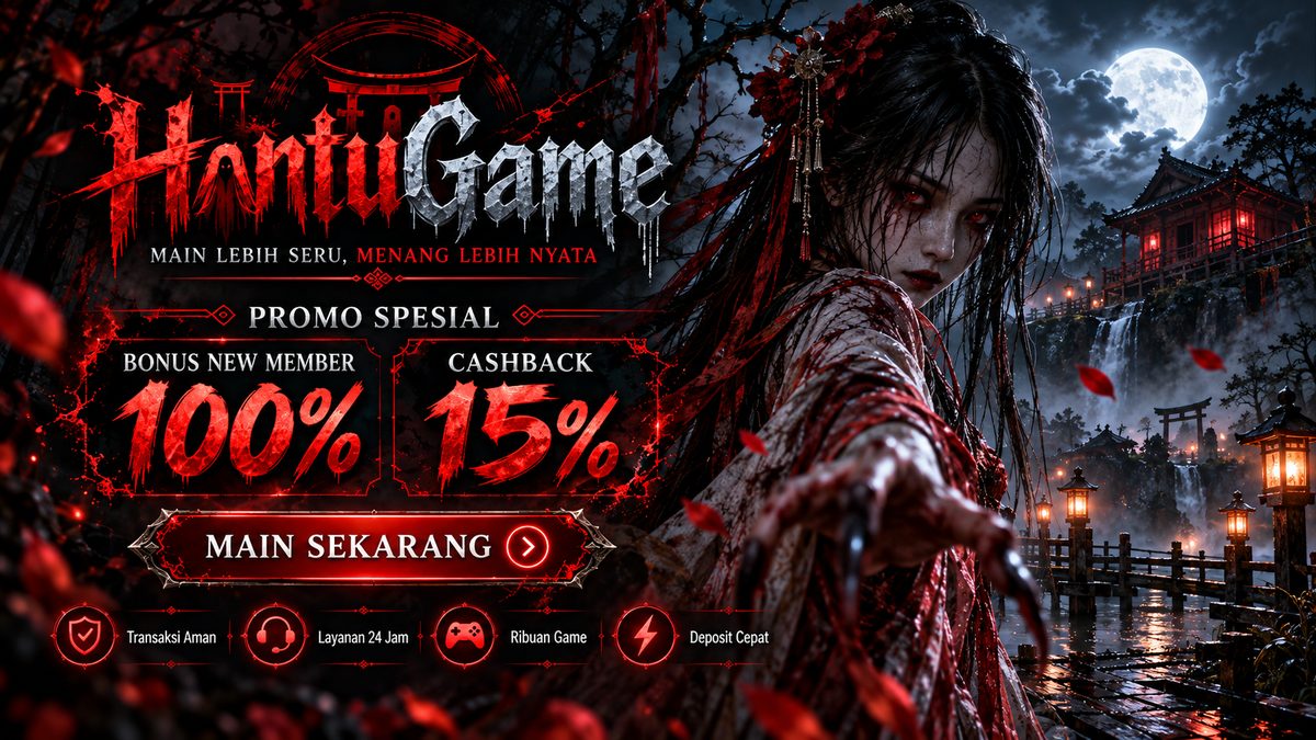 Banner HANTUGAME # Promo Bonus Slot Gacor Hari Ini Terbaru