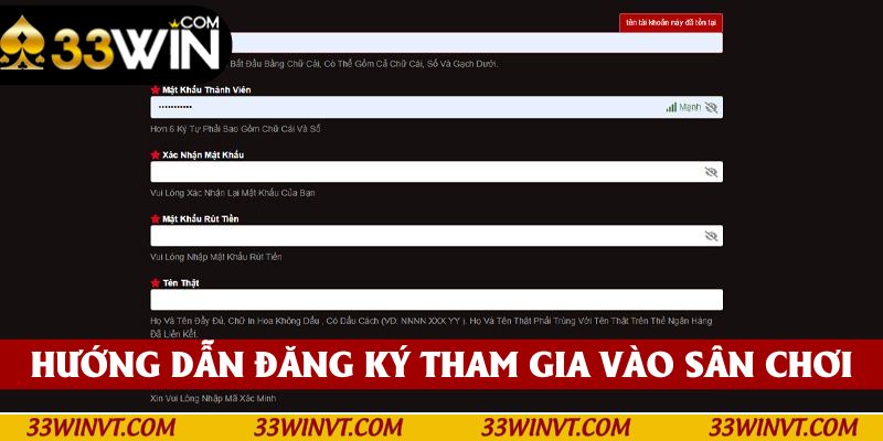 Cách đăng ký 33win chuẩn mà bạn nên biết